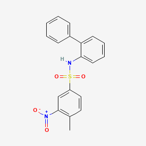 {N}-BIPHENYL-2-YL-4-METHYL-3-NITROBENZENESULFONAMIDE