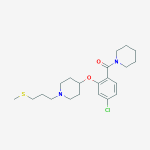 4-[5-chloro-2-(1-piperidinylcarbonyl)phenoxy]-1-[3-(methylthio)propyl]piperidine