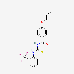 4-butoxy-N-{[2-(trifluoromethyl)phenyl]carbamothioyl}benzamide