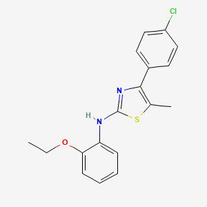 4-(4-chlorophenyl)-N-(2-ethoxyphenyl)-5-methyl-1,3-thiazol-2-amine