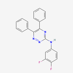 N-(3,4-difluorophenyl)-5,6-diphenyl-1,2,4-triazin-3-amine