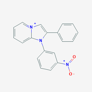 molecular formula C19H14N3O2+ B503401 1-(3-nitrophenyl)-2-phenyl-1H-imidazo[1,2-a]pyridin-4-ium 