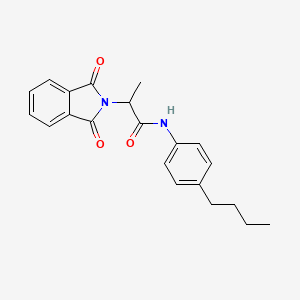 N-(4-butylphenyl)-2-(1,3-dioxo-1,3-dihydro-2H-isoindol-2-yl)propanamide