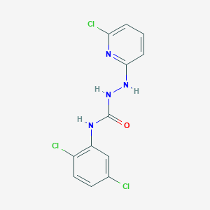 molecular formula C12H9Cl3N4O B503415 2-(6-chloro-2-pyridinyl)-N-(2,5-dichlorophenyl)hydrazinecarboxamide 