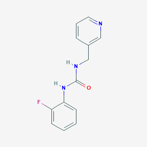 molecular formula C13H12FN3O B503416 1-(2-Fluorophenyl)-3-(pyridin-3-ylmethyl)urea CAS No. 353259-71-9