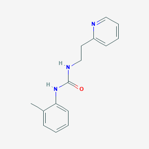 molecular formula C15H17N3O B503419 N-(2-methylphenyl)-N'-[2-(2-pyridinyl)ethyl]urea 