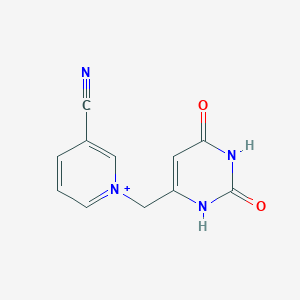 molecular formula C11H9N4O2+ B503422 3-Cyano-1-[(2,6-dioxo-1,2,3,6-tetrahydro-4-pyrimidinyl)methyl]pyridinium 