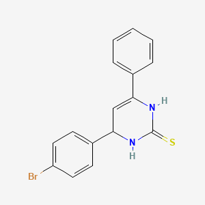 molecular formula C16H13BrN2S B5034245 4-(4-BROMOPHENYL)-6-PHENYL-1,2,3,4-TETRAHYDROPYRIMIDINE-2-THIONE 