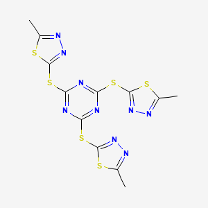 TRIS[(5-METHYL-1,3,4-THIADIAZOL-2-YL)SULFANYL]-1,3,5-TRIAZINE