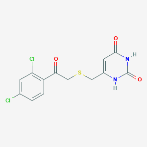6-({[2-(2,4-dichlorophenyl)-2-oxoethyl]sulfanyl}methyl)-2,4(1H,3H)-pyrimidinedione