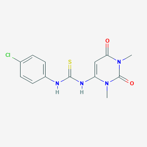 N-(4-chlorophenyl)-N'-(1,3-dimethyl-2,6-dioxo-1,2,3,6-tetrahydro-4-pyrimidinyl)thiourea