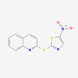 5-Nitro-2-quinolin-2-ylsulfanyl-1,3-thiazole