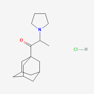 molecular formula C17H28ClNO B5034372 1-(1-Adamantyl)-2-pyrrolidin-1-ylpropan-1-one;hydrochloride 