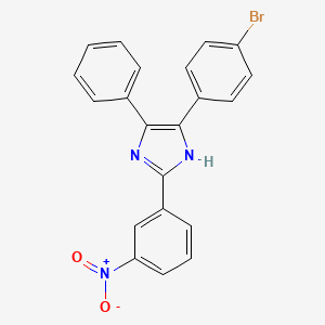 4-(4-bromophenyl)-2-(3-nitrophenyl)-5-phenyl-1H-imidazole