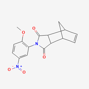 2-(2-methoxy-5-nitrophenyl)-3a,4,7,7a-tetrahydro-1H-4,7-methanoisoindole-1,3(2H)-dione