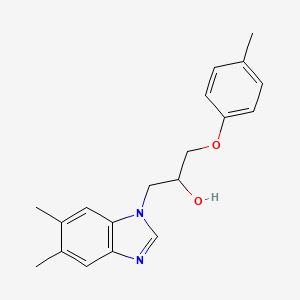 1-(5,6-Dimethylbenzimidazol-1-yl)-3-(4-methylphenoxy)propan-2-ol