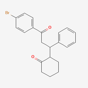 2-[3-(4-Bromophenyl)-3-oxo-1-phenylpropyl]cyclohexan-1-one