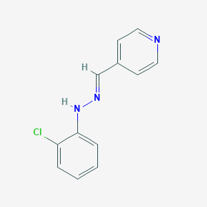 molecular formula C12H10ClN3 B503446 Isonicotinaldehyde (2-chlorophenyl)hydrazone 