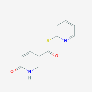 molecular formula C11H8N2O2S B503448 S-(2-pyridinyl) 6-hydroxy-3-pyridinecarbothioate 