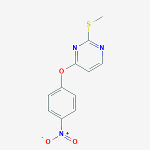 molecular formula C11H9N3O3S B503450 2-Methylsulfanyl-4-(4-nitrophenoxy)-pyrimidine CAS No. 307309-31-5