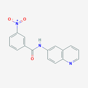 3-nitro-N-quinolin-6-ylbenzamide