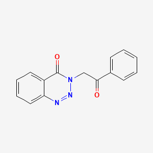 molecular formula C15H11N3O2 B5034598 3-Phenacyl-1,2,3-benzotriazin-4-one 