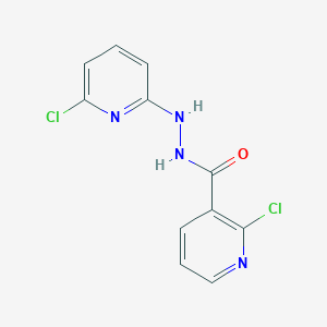 molecular formula C11H8Cl2N4O B503465 2-chloro-N'-(6-chloro-2-pyridinyl)nicotinohydrazide 