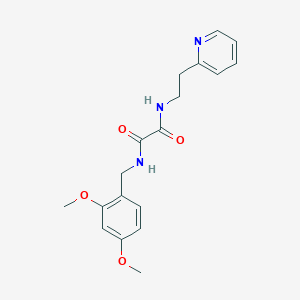 molecular formula C18H21N3O4 B050347 N1-(2,4-Dimethoxybenzyl)-N2-(2-(pyridin-2-YL)ethyl)oxalamide CAS No. 745047-53-4