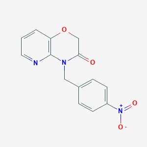 molecular formula C14H11N3O4 B503472 4-{4-nitrobenzyl}-2H-pyrido[3,2-b][1,4]oxazin-3(4H)-one 