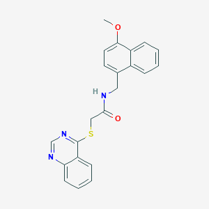 N-[(4-methoxy-1-naphthyl)methyl]-2-(4-quinazolinylthio)acetamide