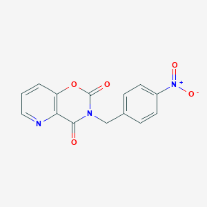 molecular formula C14H9N3O5 B503474 3-{4-nitrobenzyl}-2H-pyrido[2,3-e][1,3]oxazine-2,4(3H)-dione 