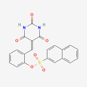 2-[(2,4,6-trioxotetrahydro-5(2H)-pyrimidinylidene)methyl]phenyl 2-naphthalenesulfonate