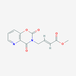 molecular formula C12H10N2O5 B503476 methyl 4-(2,4-dioxo-2H-pyrido[2,3-e][1,3]oxazin-3(4H)-yl)-2-butenoate 