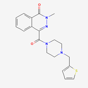 molecular formula C19H20N4O2S B5034779 2-methyl-4-{[4-(2-thienylmethyl)-1-piperazinyl]carbonyl}-1(2H)-phthalazinone trifluoroacetate 