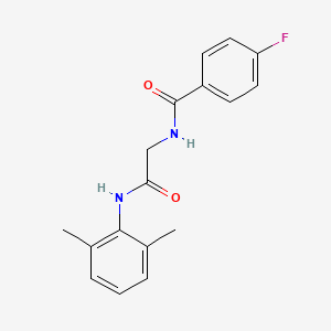 N-{2-[(2,6-dimethylphenyl)amino]-2-oxoethyl}-4-fluorobenzamide