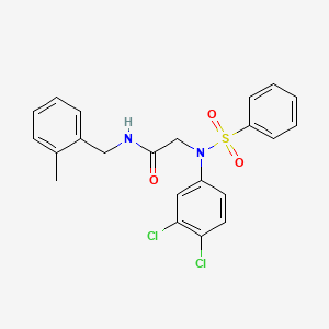 N~2~-(3,4-dichlorophenyl)-N~1~-(2-methylbenzyl)-N~2~-(phenylsulfonyl)glycinamide