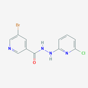molecular formula C11H8BrClN4O B503481 5-bromo-N'-(6-chloro-2-pyridinyl)nicotinohydrazide 