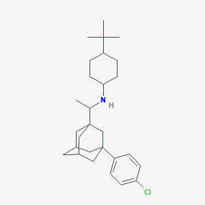 (4-tert-butylcyclohexyl){1-[3-(4-chlorophenyl)-1-adamantyl]ethyl}amine