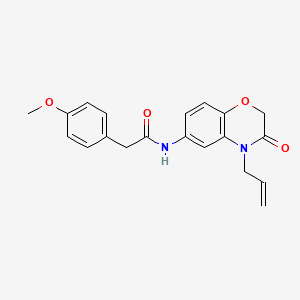 molecular formula C20H20N2O4 B5034858 N-(4-allyl-3-oxo-3,4-dihydro-2H-1,4-benzoxazin-6-yl)-2-(4-methoxyphenyl)acetamide 
