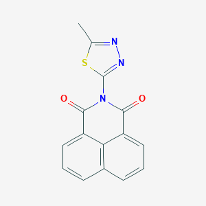 molecular formula C15H9N3O2S B503486 2-(5-methyl-1,3,4-thiadiazol-2-yl)-1H-benzo[de]isoquinoline-1,3(2H)-dione 