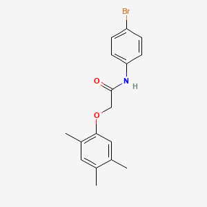 molecular formula C17H18BrNO2 B5034871 N-(4-bromophenyl)-2-(2,4,5-trimethylphenoxy)acetamide 