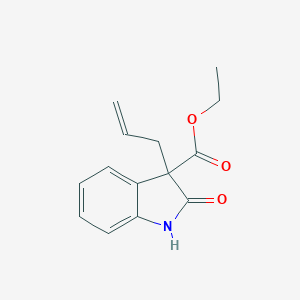 molecular formula C14H15NO3 B503489 Ethyl 3-allyl-2-oxo-3-indolinecarboxylate 