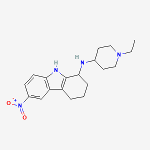 N-(1-ethyl-4-piperidinyl)-6-nitro-2,3,4,9-tetrahydro-1H-carbazol-1-amine