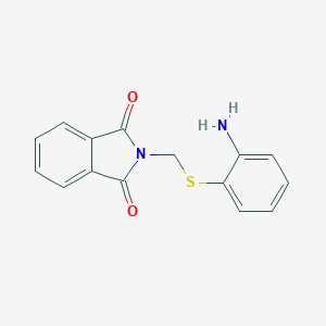 molecular formula C15H12N2O2S B503493 2-{[(2-aminophenyl)sulfanyl]methyl}-1H-isoindole-1,3(2H)-dione 