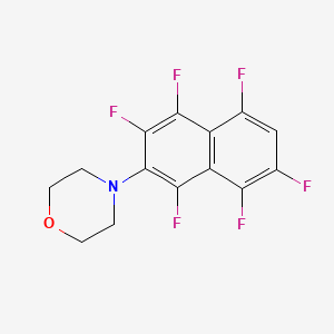 4-(1,3,4,5,7,8-hexafluoro-2-naphthyl)morpholine