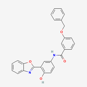molecular formula C27H20N2O4 B5034941 N-[3-(1,3-benzoxazol-2-yl)-4-hydroxyphenyl]-3-(benzyloxy)benzamide 