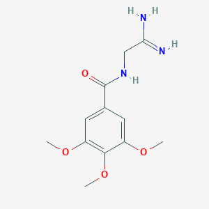 molecular formula C12H17N3O4 B503495 N-(2-amino-2-iminoethyl)-3,4,5-trimethoxybenzamide 