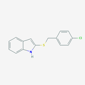 molecular formula C15H12ClNS B503496 4-chlorobenzyl 1H-indol-2-yl sulfide 