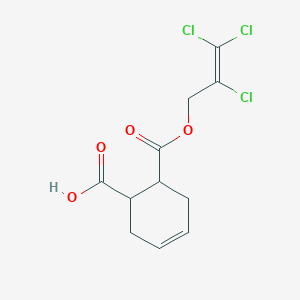 molecular formula C11H11Cl3O4 B5034976 6-{[(2,3,3-trichloro-2-propen-1-yl)oxy]carbonyl}-3-cyclohexene-1-carboxylic acid 