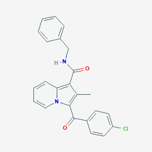 molecular formula C24H19ClN2O2 B503498 N-benzyl-3-(4-chlorobenzoyl)-2-methyl-1-indolizinecarboxamide 